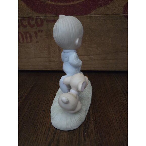 Vtg Precious Moments Porcelain Figurine-God’s Speed NO BOX - Picture 6 of 10